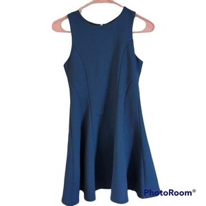 Aqua girls jacquard techno dress black blue sz XL